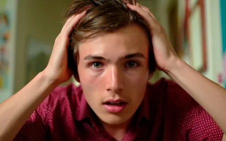 Парень в ужасе схватился руками за голову